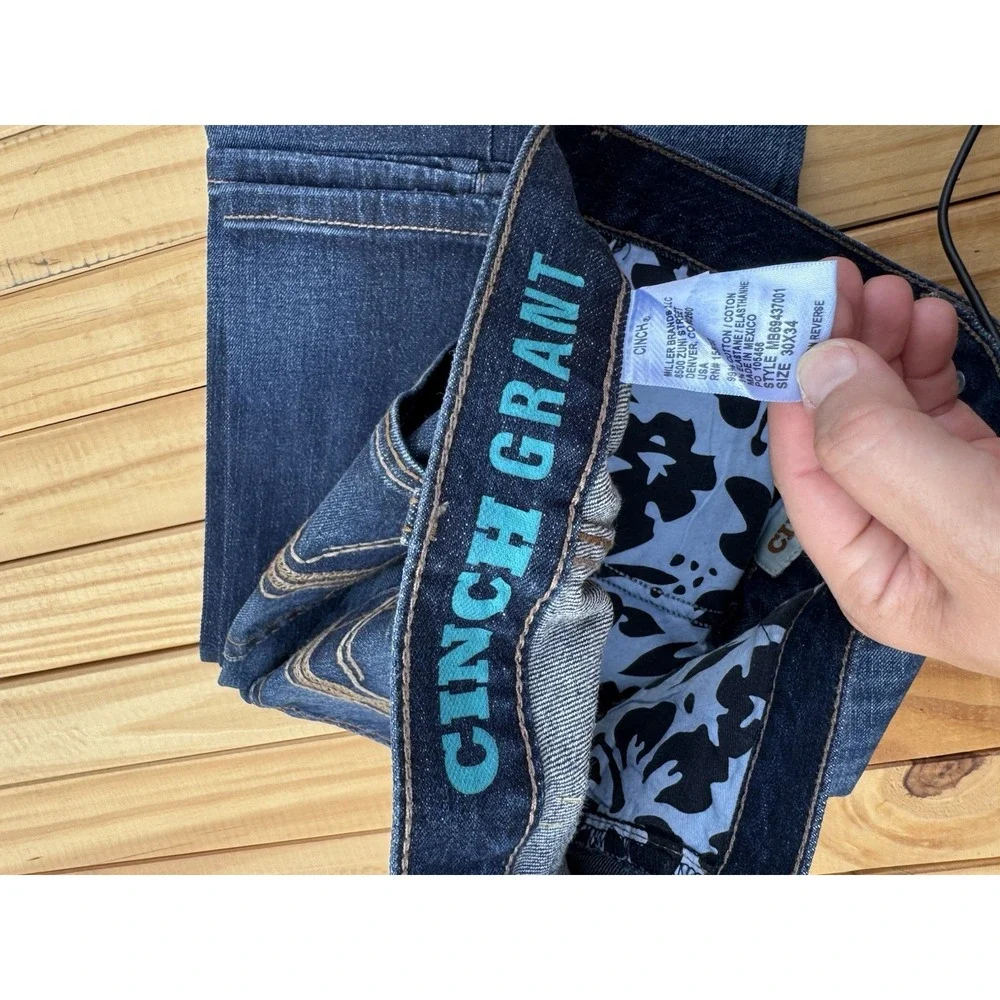 Cinch Jeans GRANT Men's Size 30x34 Dark Wash Style M862537001